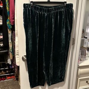 NWOT Eileen Fisher Velvet Trousers* have been tailored see description